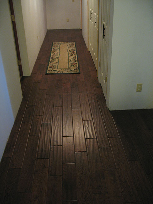 Laying Hardwood Flooring In A Hallway